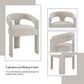 Gamarya - Side Chair (Set of 2) - White Chenille