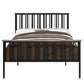 Zudora - Full Bed - Antique Oak & Black