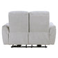 Eastre - Power Motion Loveseat With USB Port - Beige Chenille