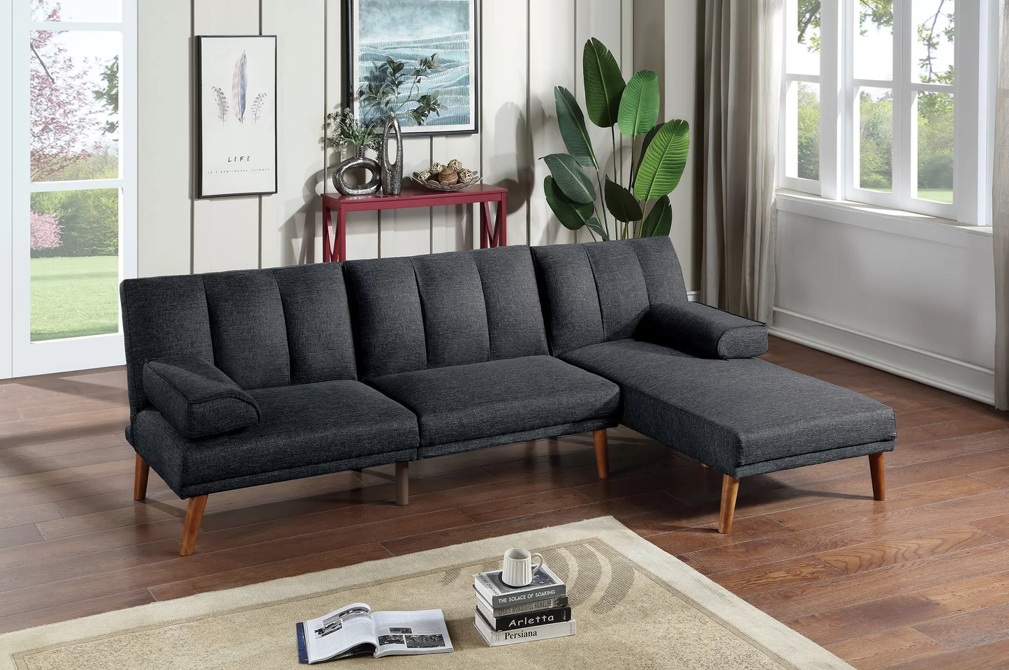 Black Adjustable Chaise