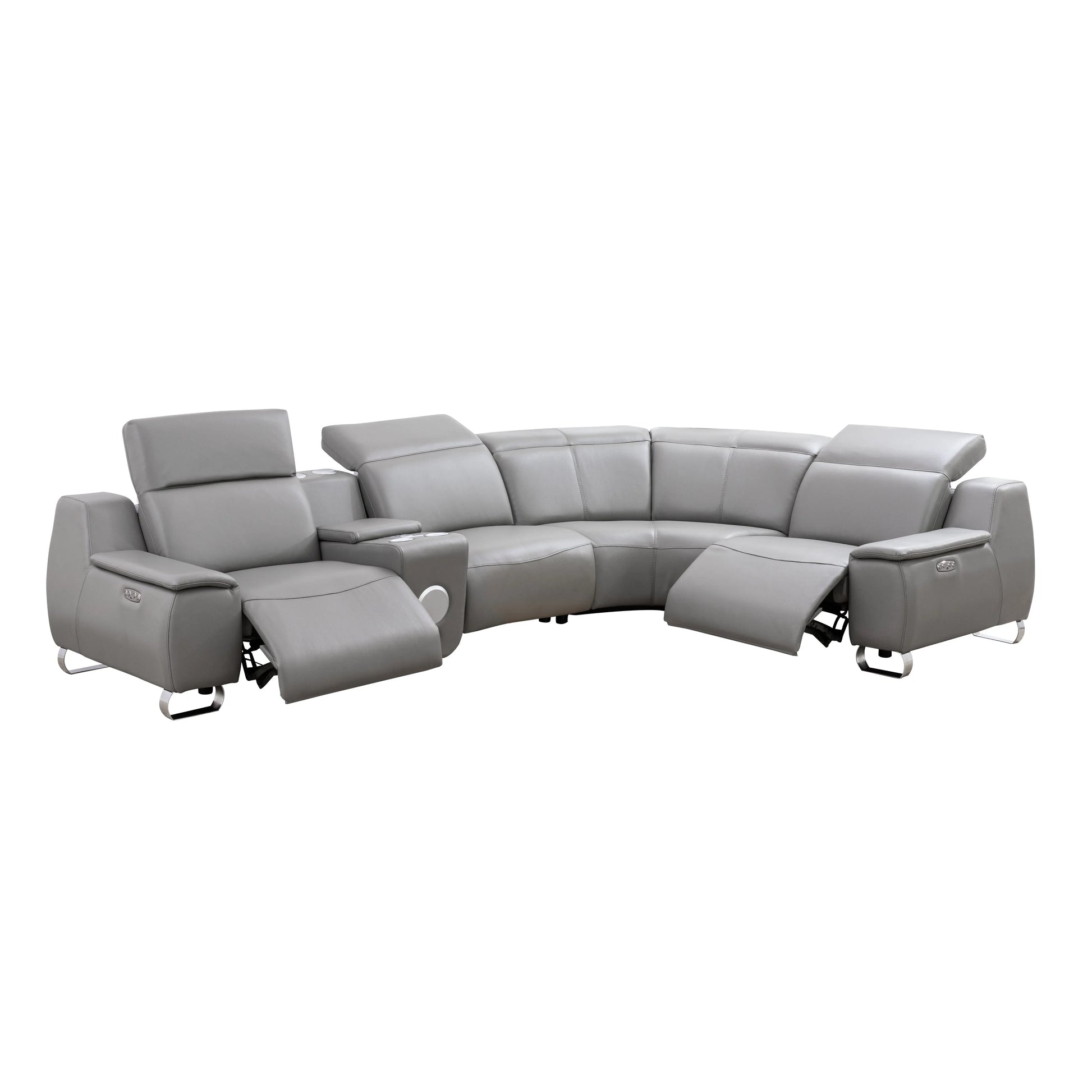 Beige Faux Leather 3-Piece Living Room Sofa Set