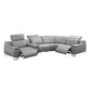 Beige Faux Leather 3-Piece Living Room Sofa Set