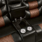 Nikko - Console Loveseat With Dual Recliners