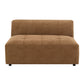 Zoey - Modular - Armless Chair - Chocolate Suede