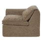 Almano - Modular Left Facing Arm Chair - Light Brown Chenille