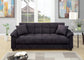 Ebony Adjustable Sofa with Hidden Storage and USB Ports
