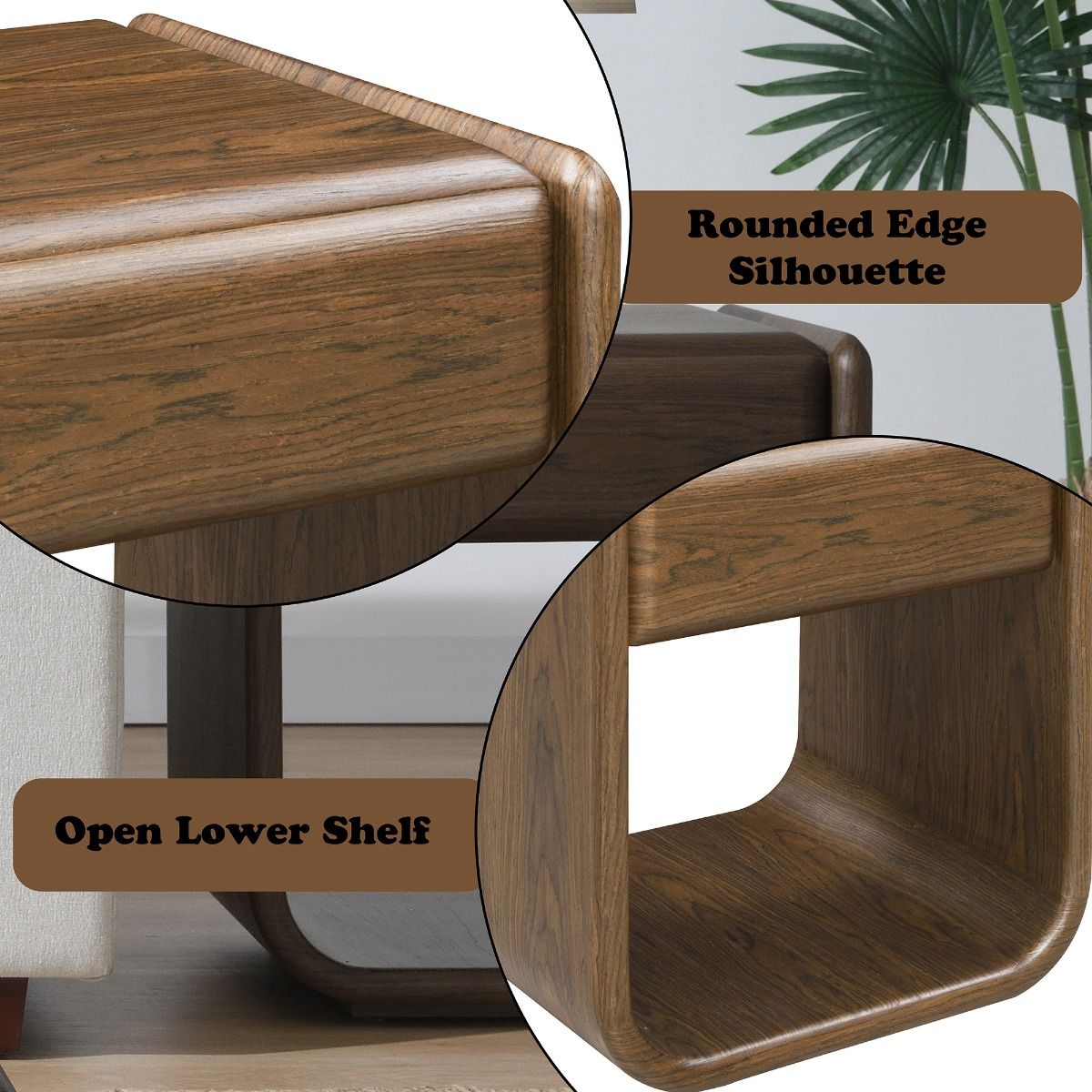 Lanza - End Table With Drawer - Dark Walnut