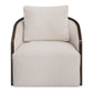 Lenora - Accent Chair With Swivel - Beige Chenille