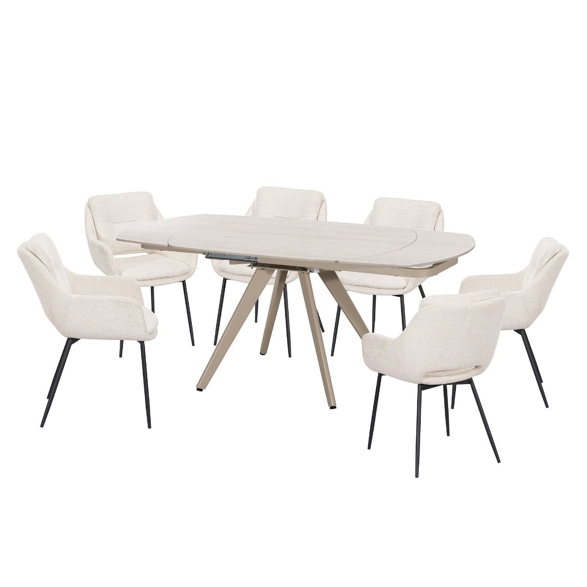 Bexley - Arm Chair (Set of 2) - Beige Linen
