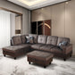 Dark Brown sectional