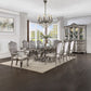 Ariadne - Dining Table With Pedestal - Antique Platinum