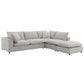 Marisa - Modular Armless Chair - Beige Boucle