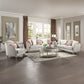 Kasa - Chair With Pillow - Beige Linen & Champagne