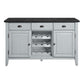 Lanton - Server - Natural Marble & Antique White