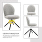 Lawton - Side Chair With Swivel (Set of 2) - Gray Boucle & Black