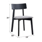Real - Side Chair (Set of 2) - Gray Linen & Black