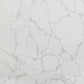 Koen - Round Dining Table, Engineering Marble Top - White & Black