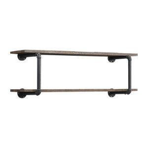 Brantley - Wall Rack - Antique Oak & Sandy Gray