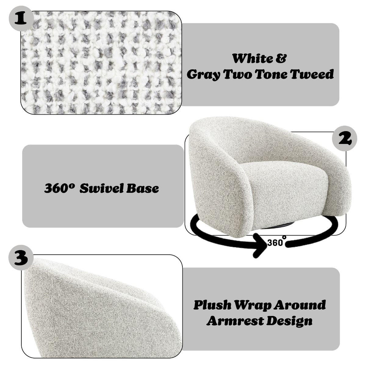 Zoey - Accent Chair With Swivel