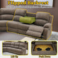 Ainehome Grandview 5-Seat Reclining Sectional in Textured Peanut Fabric