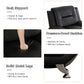 Ainehome Black Faux Leather 3-2-1 Living Room Sofa Set