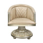 Sorina - Arm Chair - Synthetic Leather & Antique Gold