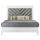 Chelsie - Queen Bed - Gray Fabric & White