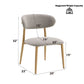 Kacey - Side Chair (Set of 2) - Gray Boucle & Natural