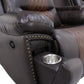 Nikko - Console Loveseat With Dual Recliners