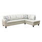 97" Wide Silver Green Faux Leather L-Shaped Living Room Sectional Sofa Set