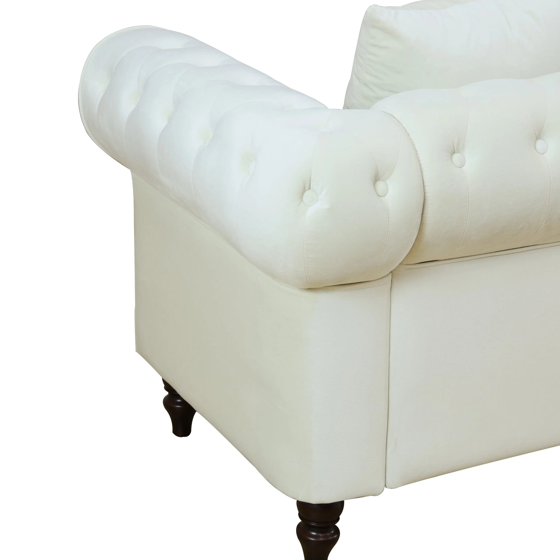 White flannelette 2-piece handcrafted sofa set — image 7
