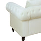 White flannelette 2-piece handcrafted sofa set — image 7