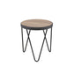 Bage - End Table - Weathered Gray Oak & Metal