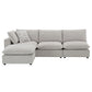 Marisa - Modular Armless Chair - Beige Boucle