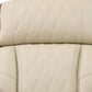 Ainehome Beige Leather Power Reclining Sectional Sofa with Smart Coffee Table & Reading Lamp
