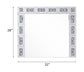 Noralie - 28" X 32" Accent Mirror - Mirrored & Faux Diamonds