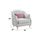 Kasa - Chair With Pillow - Beige Linen & Champagne