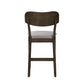 Rex - Open Back Counter Chair (Set of 2) - Walnut Brown / Beige