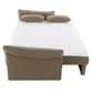 Turpin - Sofa With Sleeper, 2 Pillows & Storage - Brown Boucle