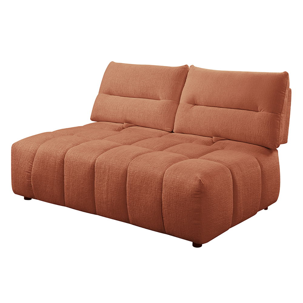 Loanna - Modular - Loveseat - Coral Red Linen