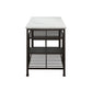 Lanzo - Kitchen Island - Marble Top & Gunmetal