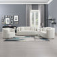 Odette - Loveseat With 2 Pillows - Beige Chenille