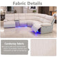 GN4762 dual-tone off-white and grey 3-piece power reclining sectional — image 6