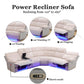 GN4762 dual-tone off-white and grey 3-piece power reclining sectional — image 8