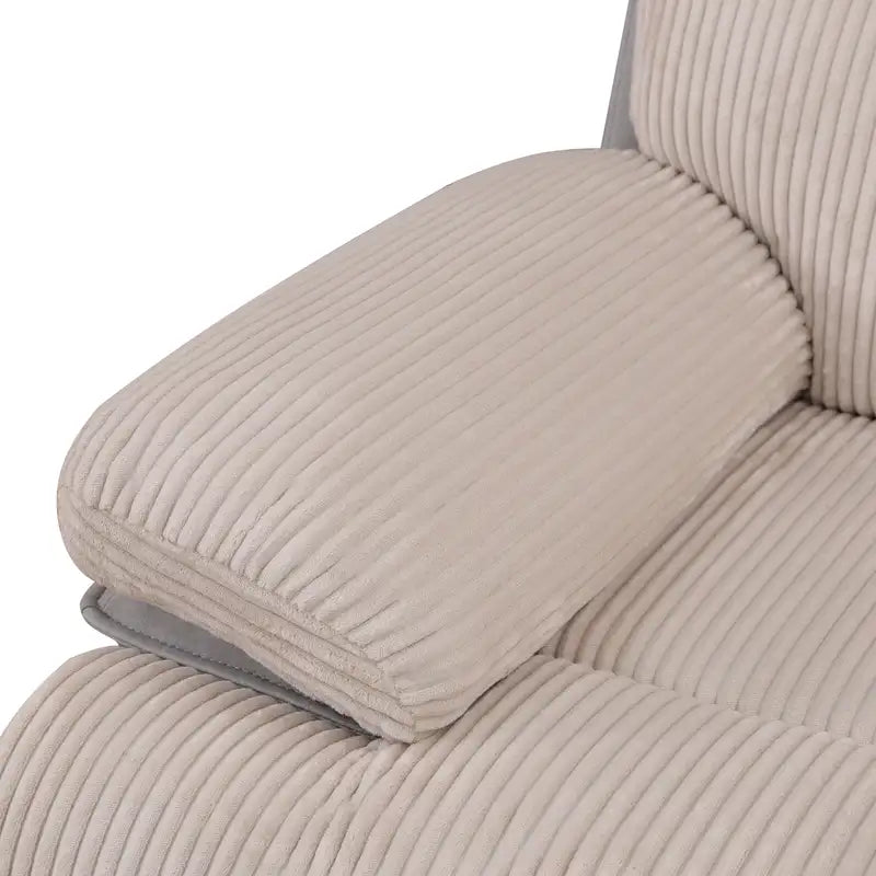 GN4762 dual-tone off-white and grey 3-piece power reclining sectional — image 11