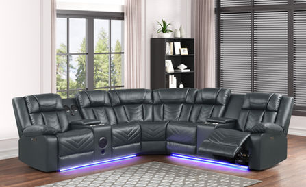 Hollywood Sectional - Charcoal