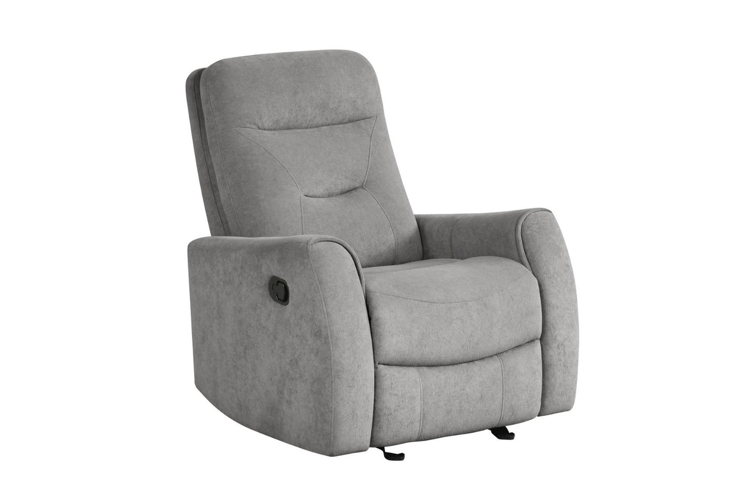 9107 Dark Grey Performance-Fabric Power Recliner Chair