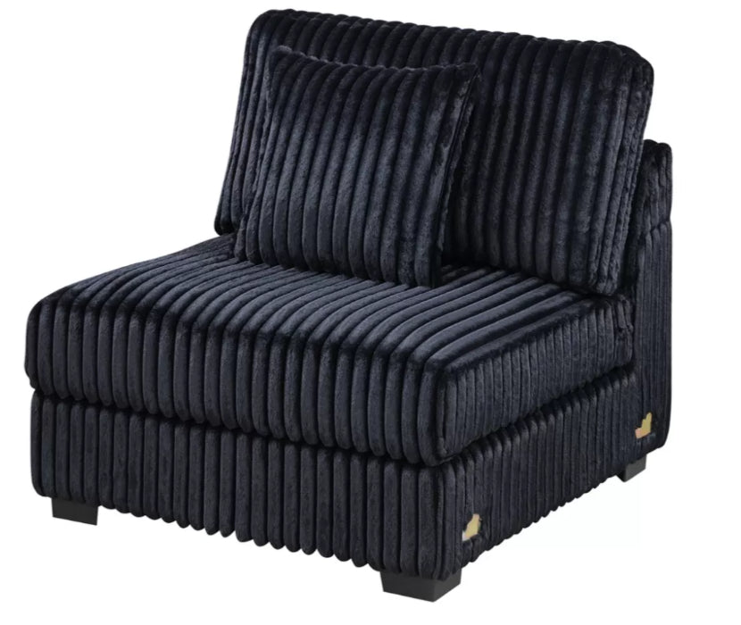 Bazoka Armless Chair - Black