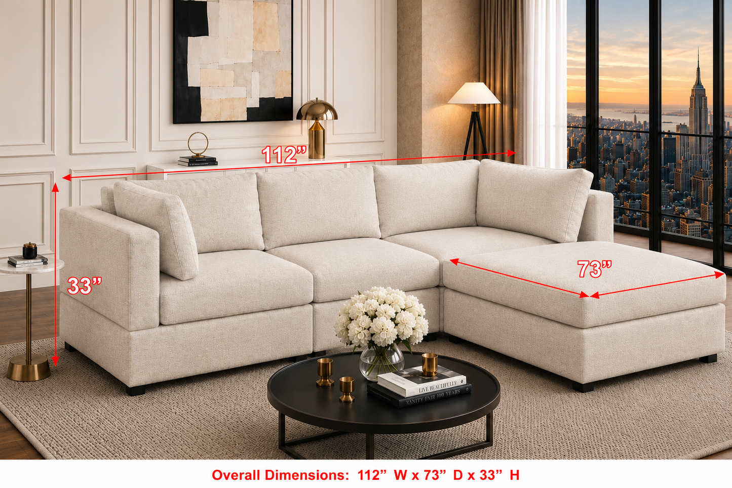 Unity Beige sectional