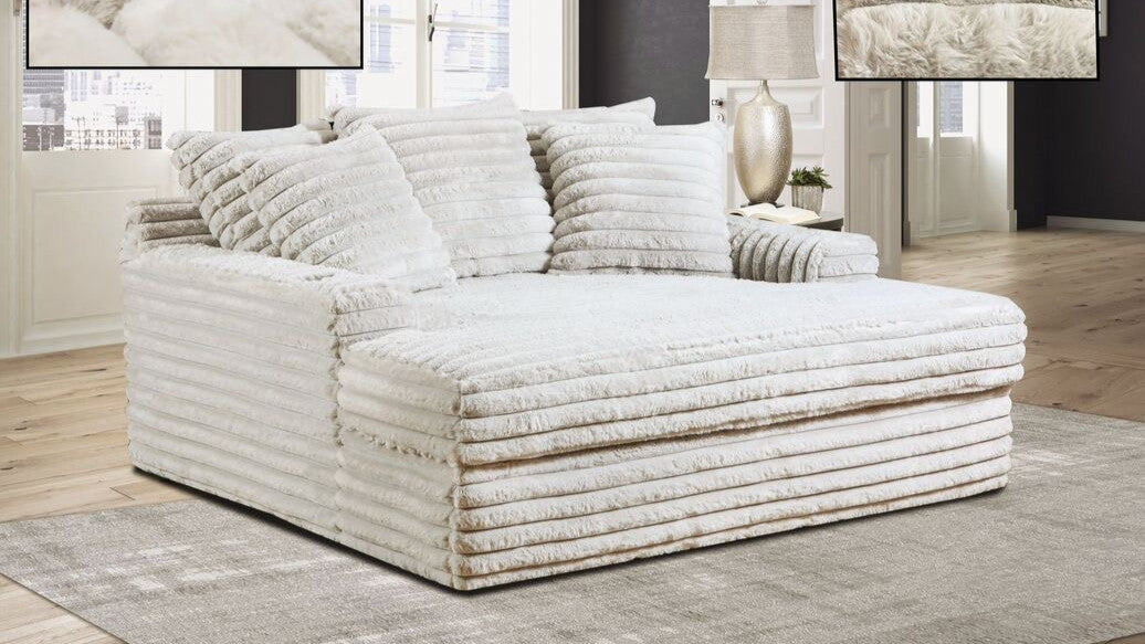 Jesse Off-White chaise